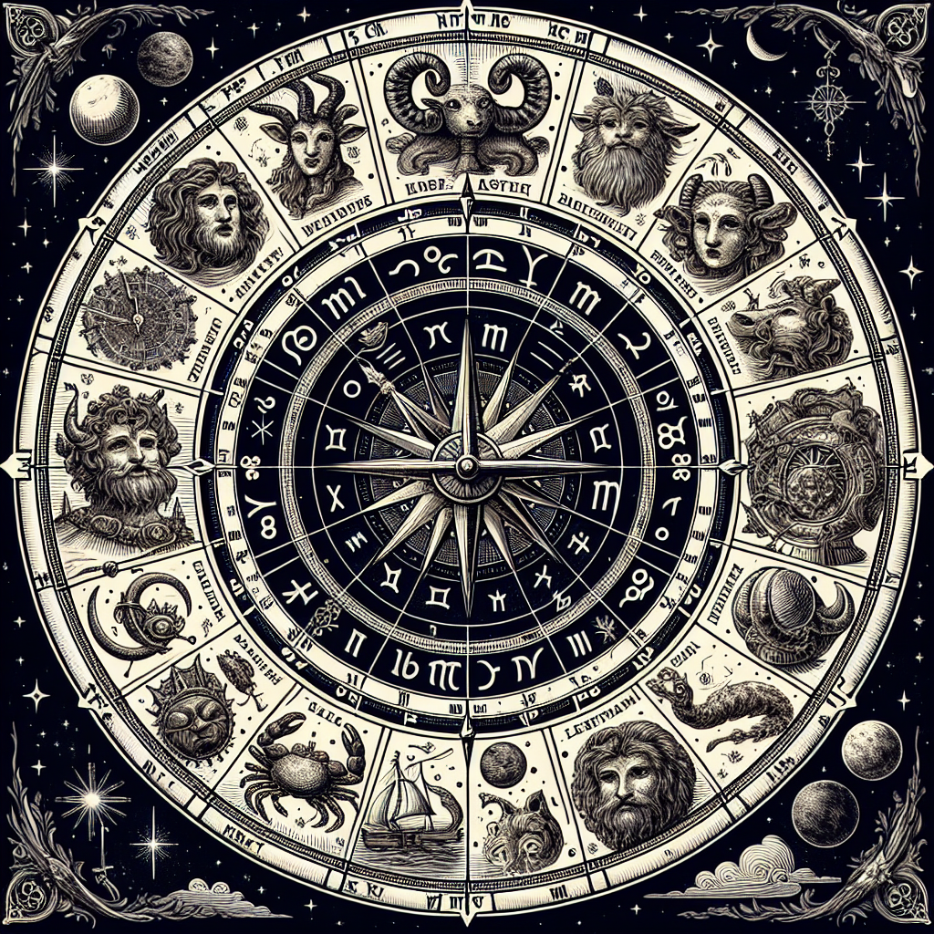 black and white zodiac